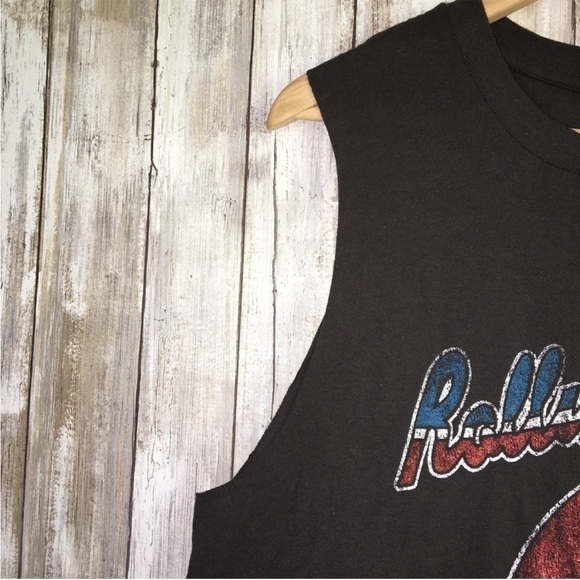 NWT Rolling Stones Flag Lip Tank - Picture 3 of 5
